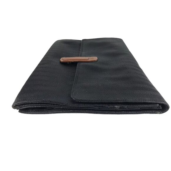 Saddle River Folio Document Case‎ Womens Black Brown Leather Brief Bag - Picture 2 of 9